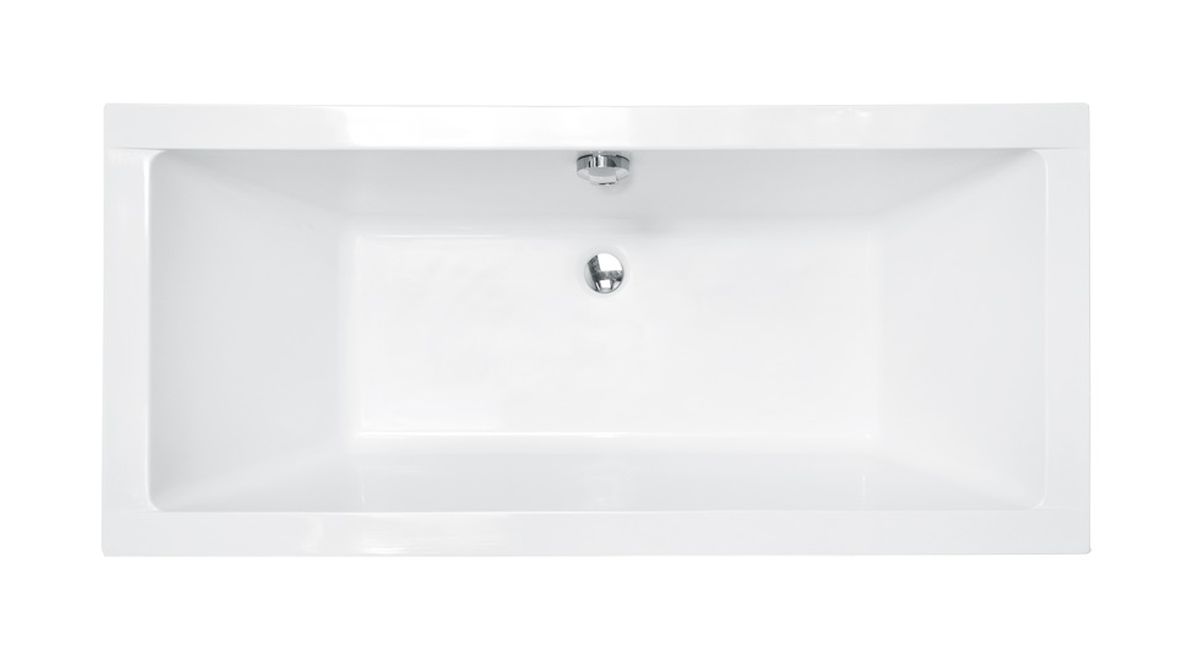 Besco Quadro Slim slip téglalap alakú fürdőkád 175x79 cm fehér #WAQ-175-SL
