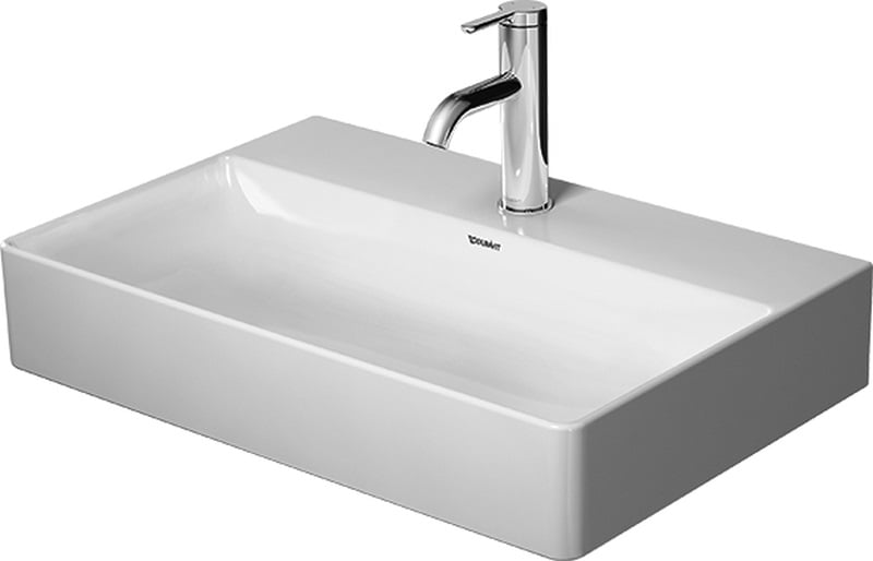 Duravit DuraStyle mosdótál 60x40 cm négyszögletes klasszikus-beépíthető fehér 23566000411