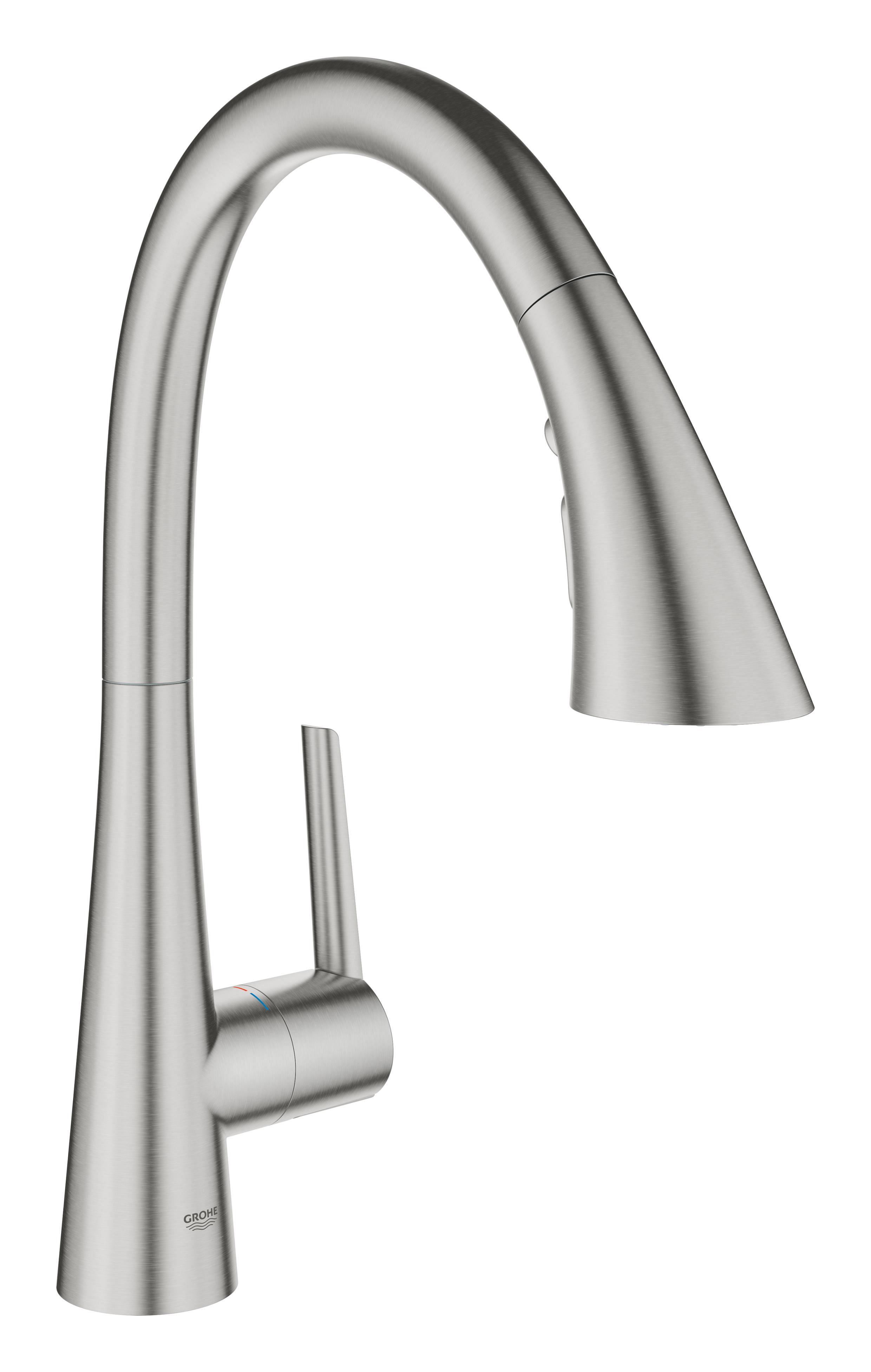 Grohe Zedra konyhai csaptelep álló SuperSteel 32294DC2