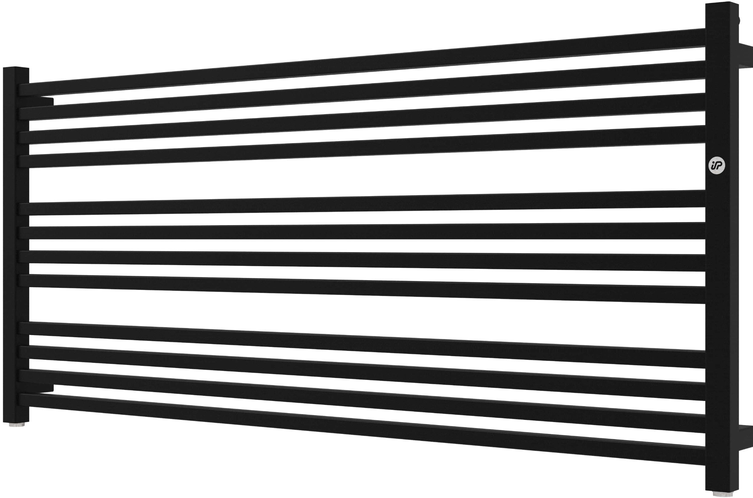 Instal Projekt Stick Level fürdőszoba radiátor íves 55.5x120 cm fekete STIL-120/60ZNC31