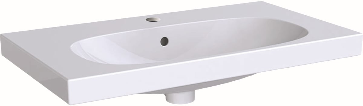 Geberit Acanto mosdótál 75x42.2 cm négyszögletes klasszikus-beépíthető fehér 500.632.01.2