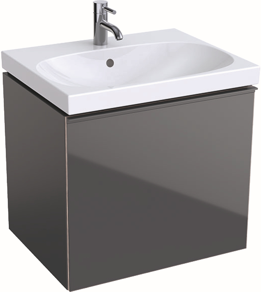 Geberit Acanto szekrény 59.5x47.5x53.5 cm Függesztett, mosdó alatti láva 500.609.JK.2