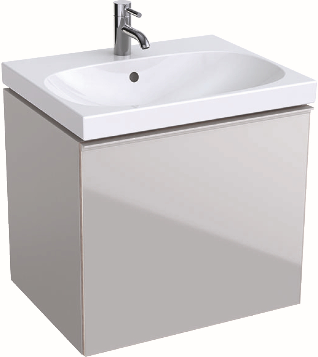 Geberit Acanto szekrény 59.5x47.5x53.5 cm Függesztett, mosdó alatti homok 500.609.JL.2