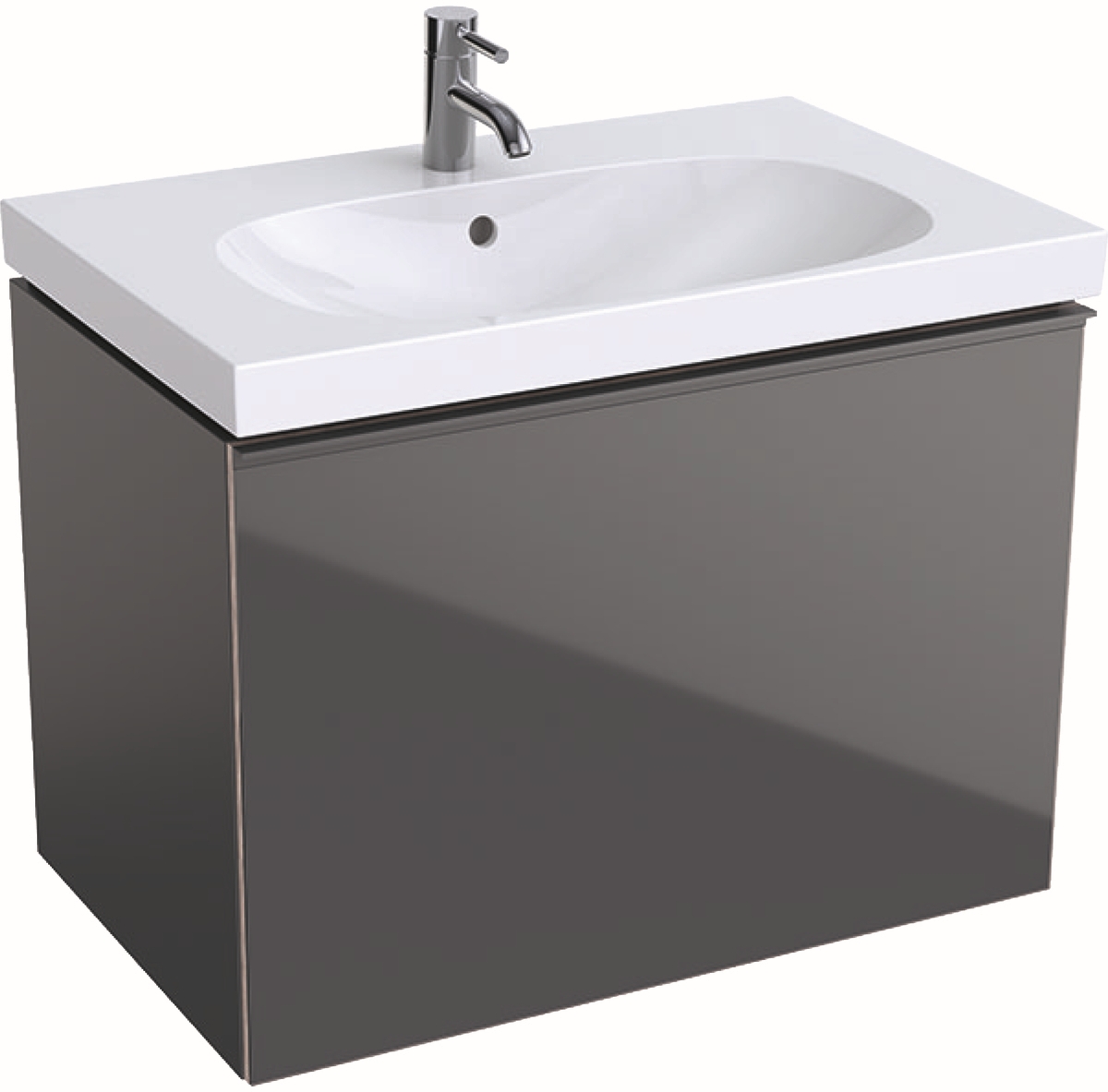 Geberit Acanto szekrény 74x47.5x53.5 cm Függesztett, mosdó alatti láva 500.611.JK.2