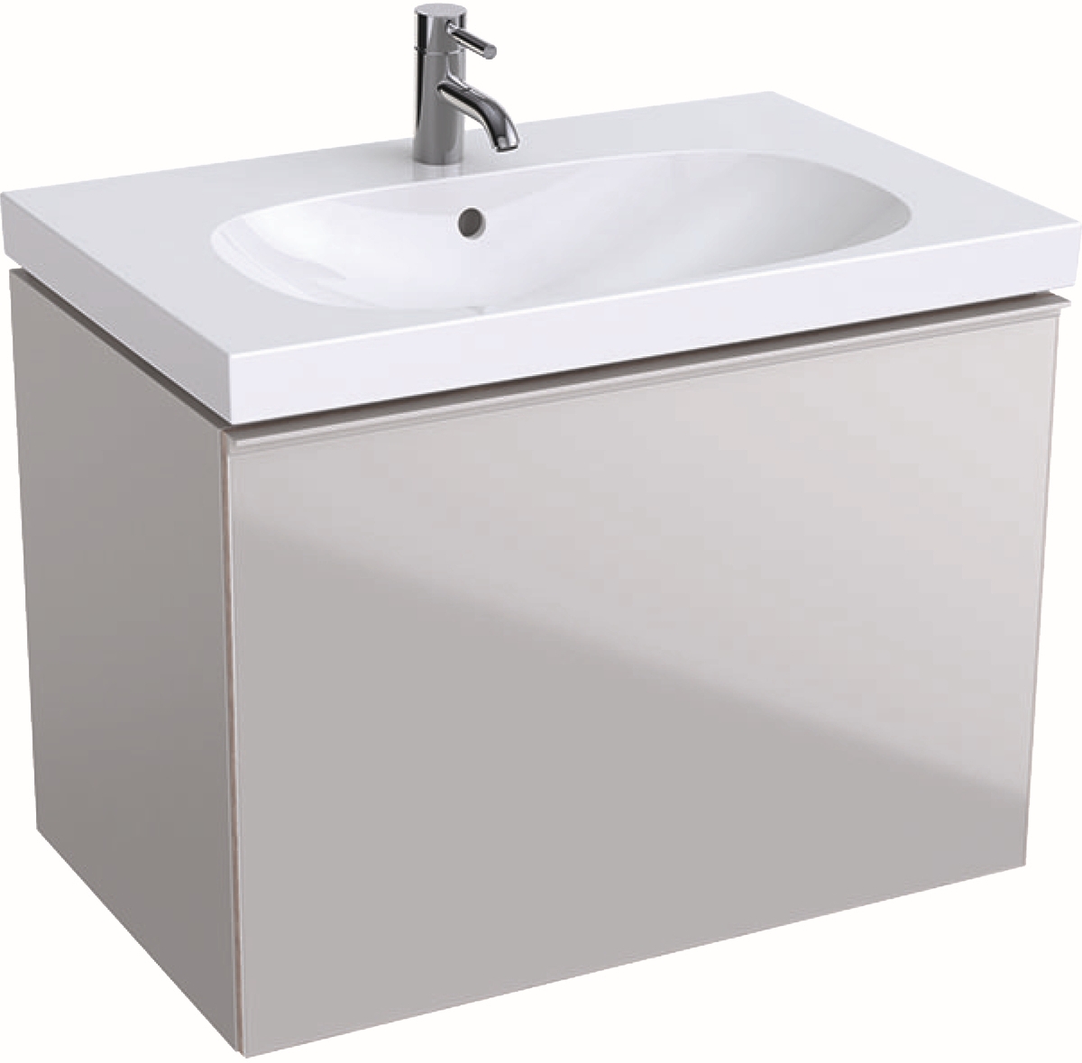 Geberit Acanto szekrény 74x47.5x53.5 cm Függesztett, mosdó alatti homok 500.611.JL.2