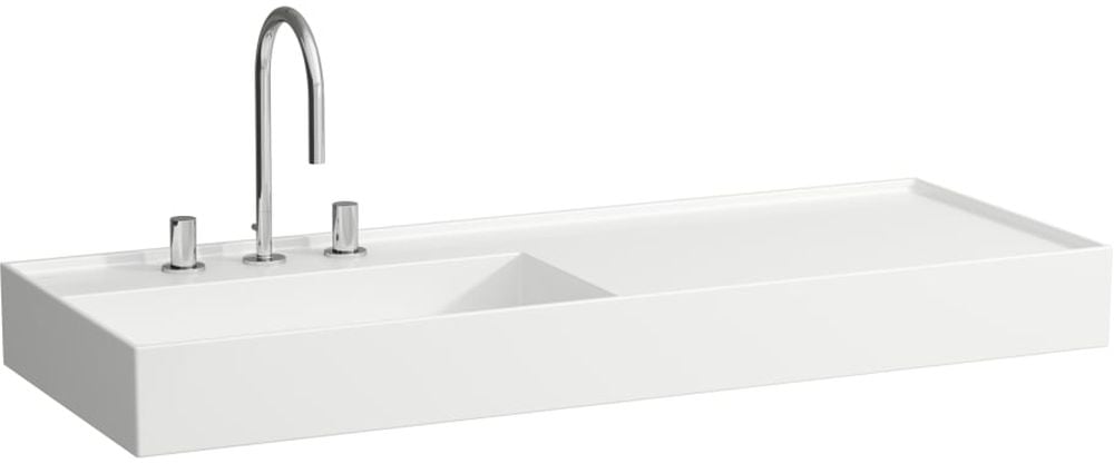 Laufen Kartell mosdótál 120x46 cm négyszögletes beépíthető fehér fényes H8133320001121
