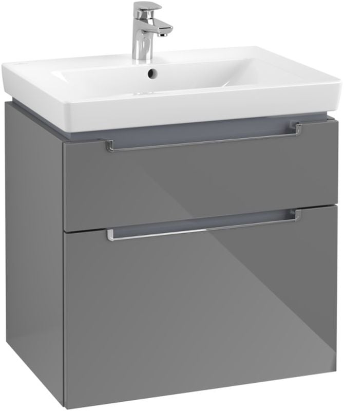 Villeroy & Boch Subway 2.0 szekrény 63.7x45.4x59 cm mosdókagyló alá akasztható szürke A91010FP