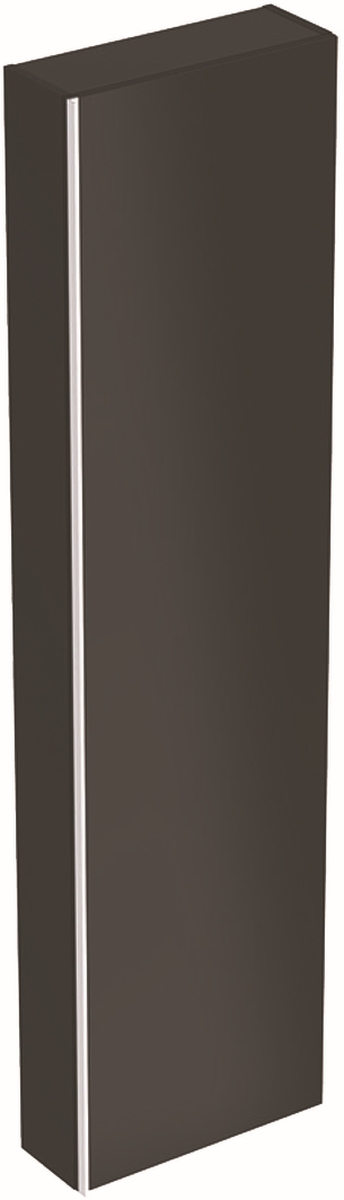 Geberit Acanto szekrény 45x17.4x173 cm oldalt függő fekete 500.637.16.1