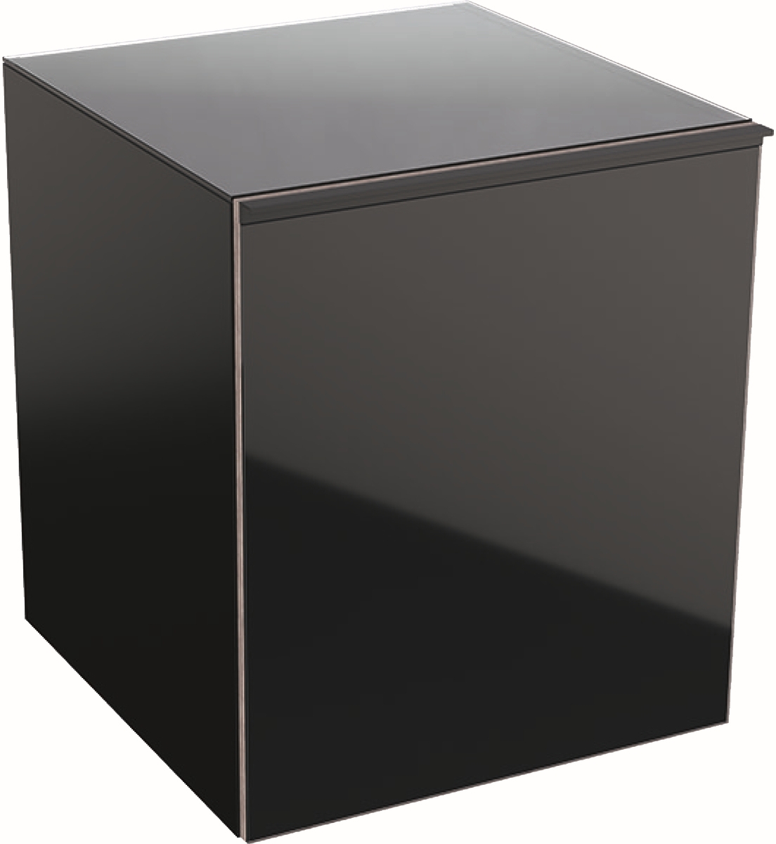 Geberit Acanto szekrény 45x47.6x52 cm oldalt függő fekete 500.618.16.1
