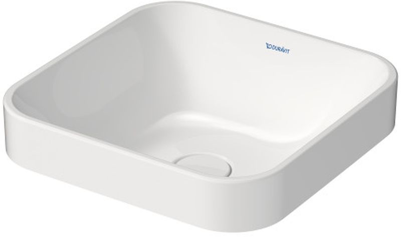 Duravit Happy D.2 mosdótál 40x40 cm négyzet mosdótálak fehér 2359400000