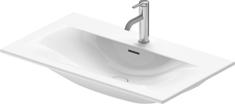 Duravit Viu mosdótál 83x49 cm négyszögletes beépíthető fehér 2344830000