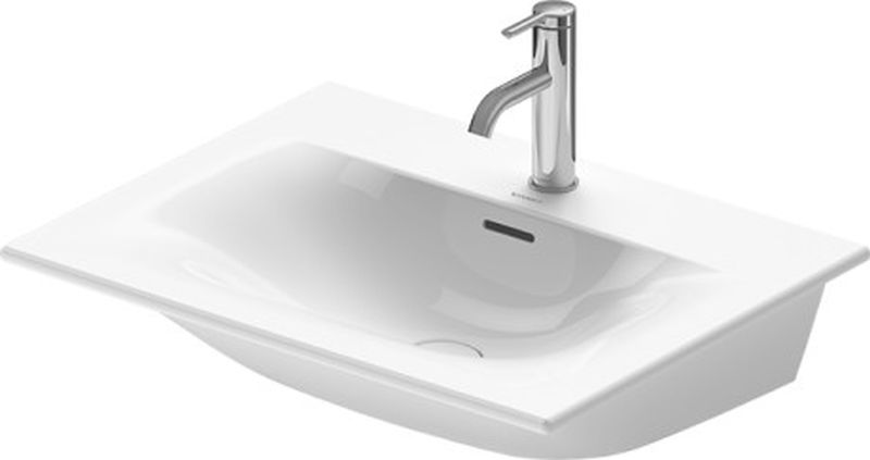 Duravit Viu mosdótál 63x49 cm négyszögletes beépíthető fehér 2344630000