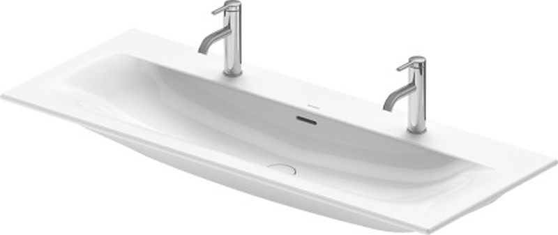 Duravit Viu mosdótál 123x49 cm négyszögletes beépíthető fehér 2344120024