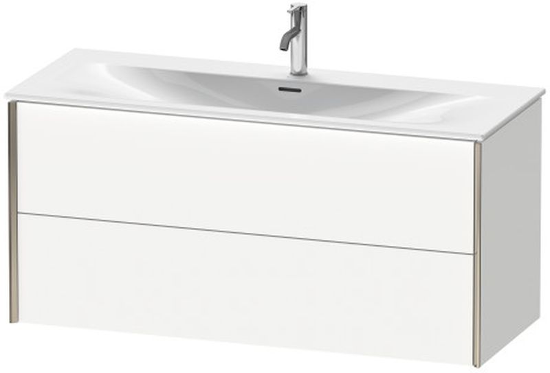 Duravit Viu szekrény 121x48x55.7 cm Függesztett, mosdó alatti fehér XV41360B118