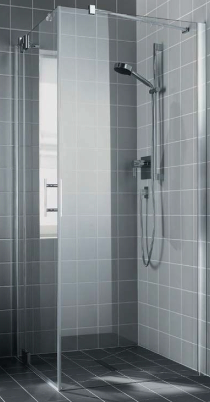 Kermi Filia XP zuhanyfal 75 cm ezüst fényes/átlátszó üveg FXTWD07520VPK