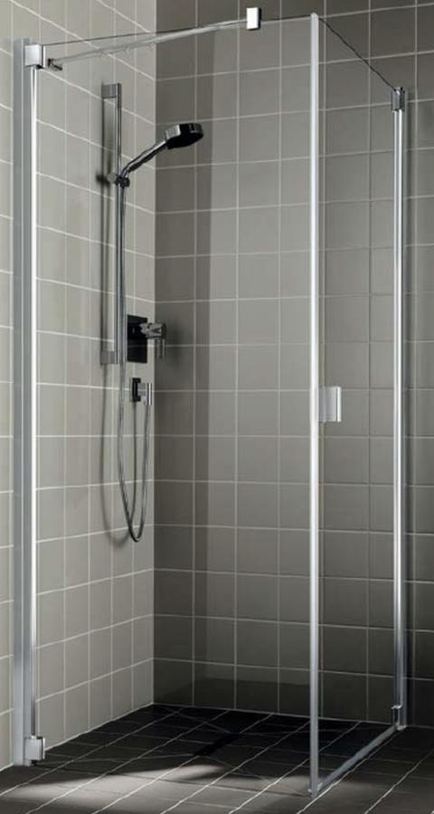 Kermi Raya zuhanyfal 75 cm ezüst fényes/átlátszó üveg RATOL07520VPK