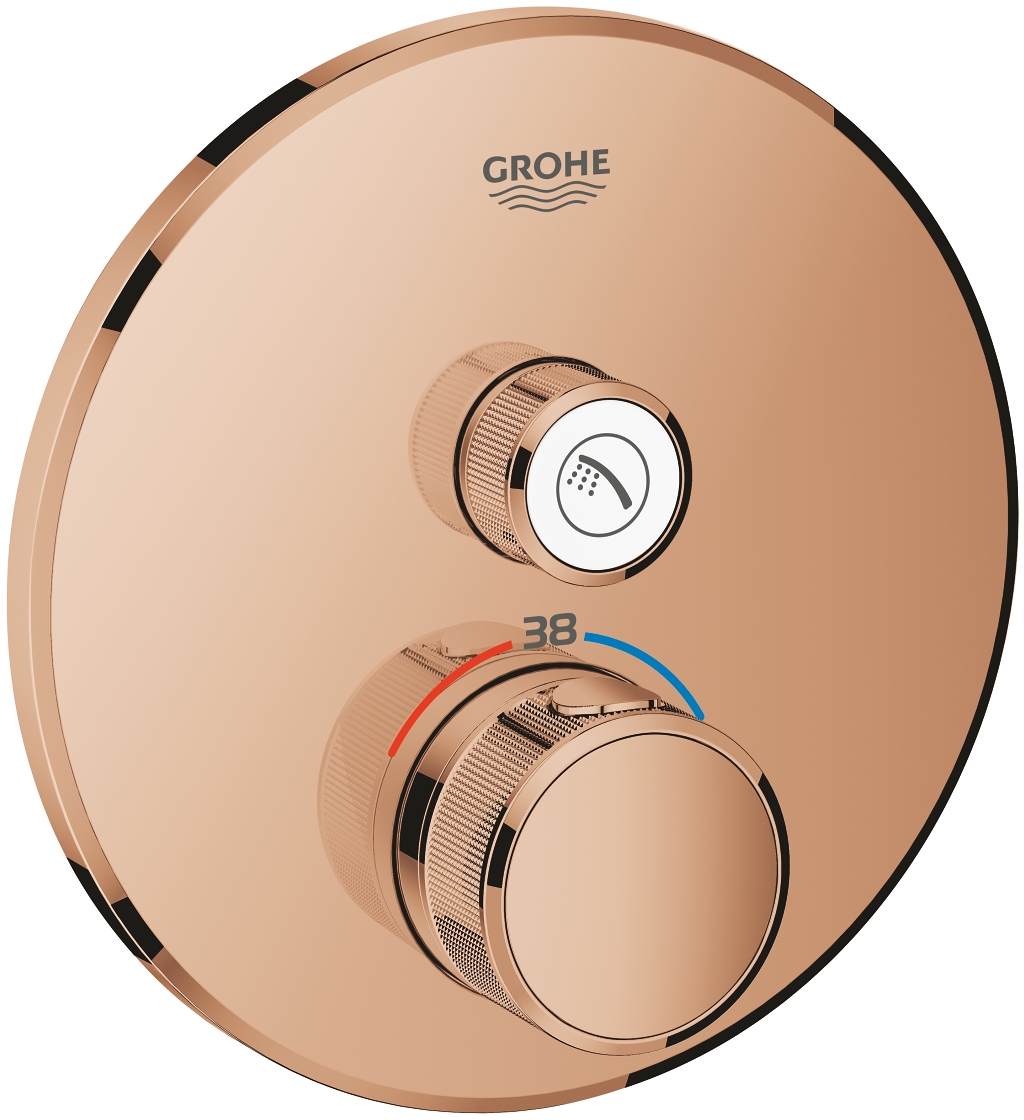 Grohe Grohtherm SmartControl zuhanycsaptelep süllyesztett z termosztáttal Warm Sunset 29118DA0