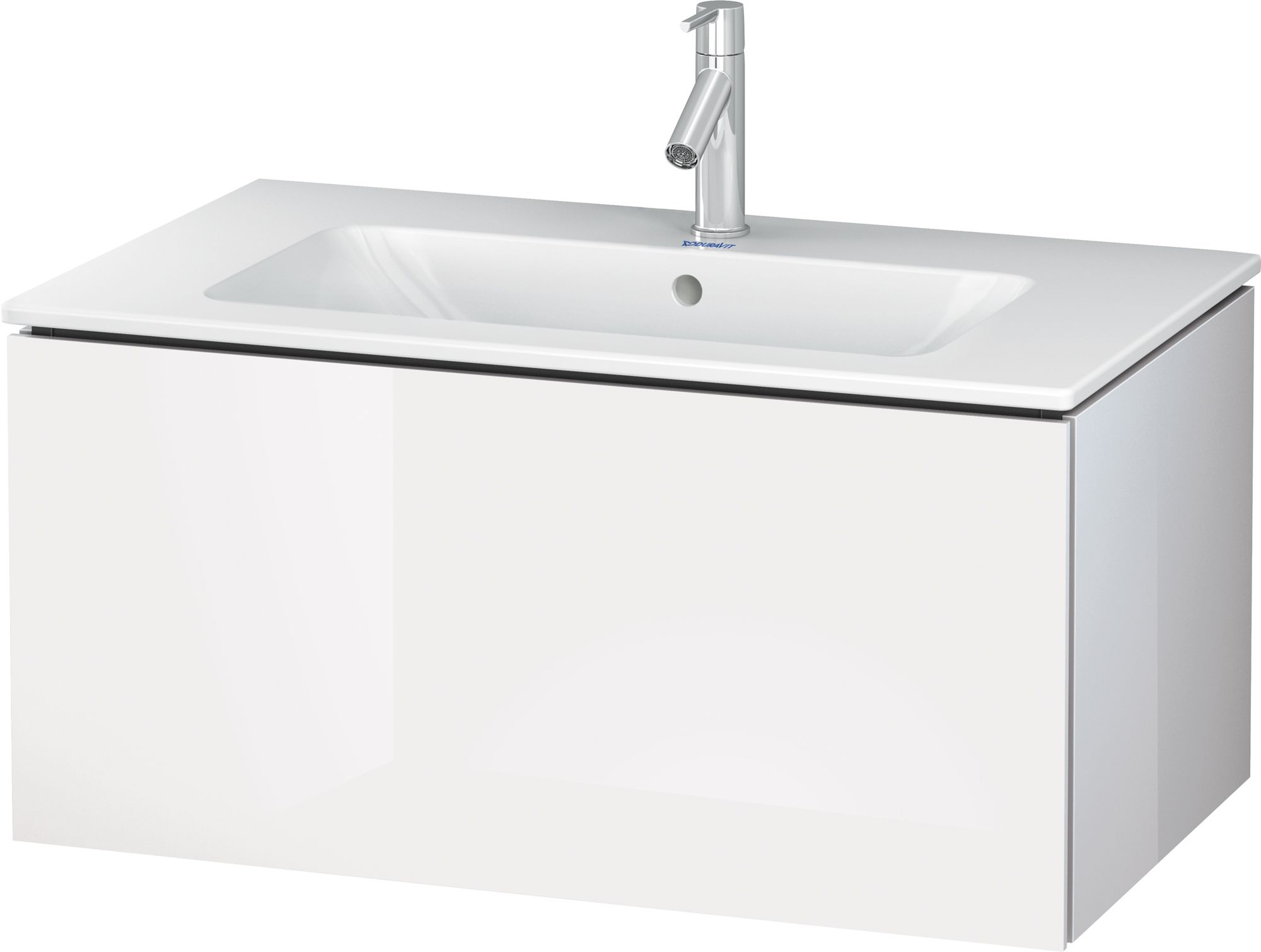 Duravit L-Cube szekrény 82x48.1x40 cm mosdókagyló alá akasztható fehér LC614108585