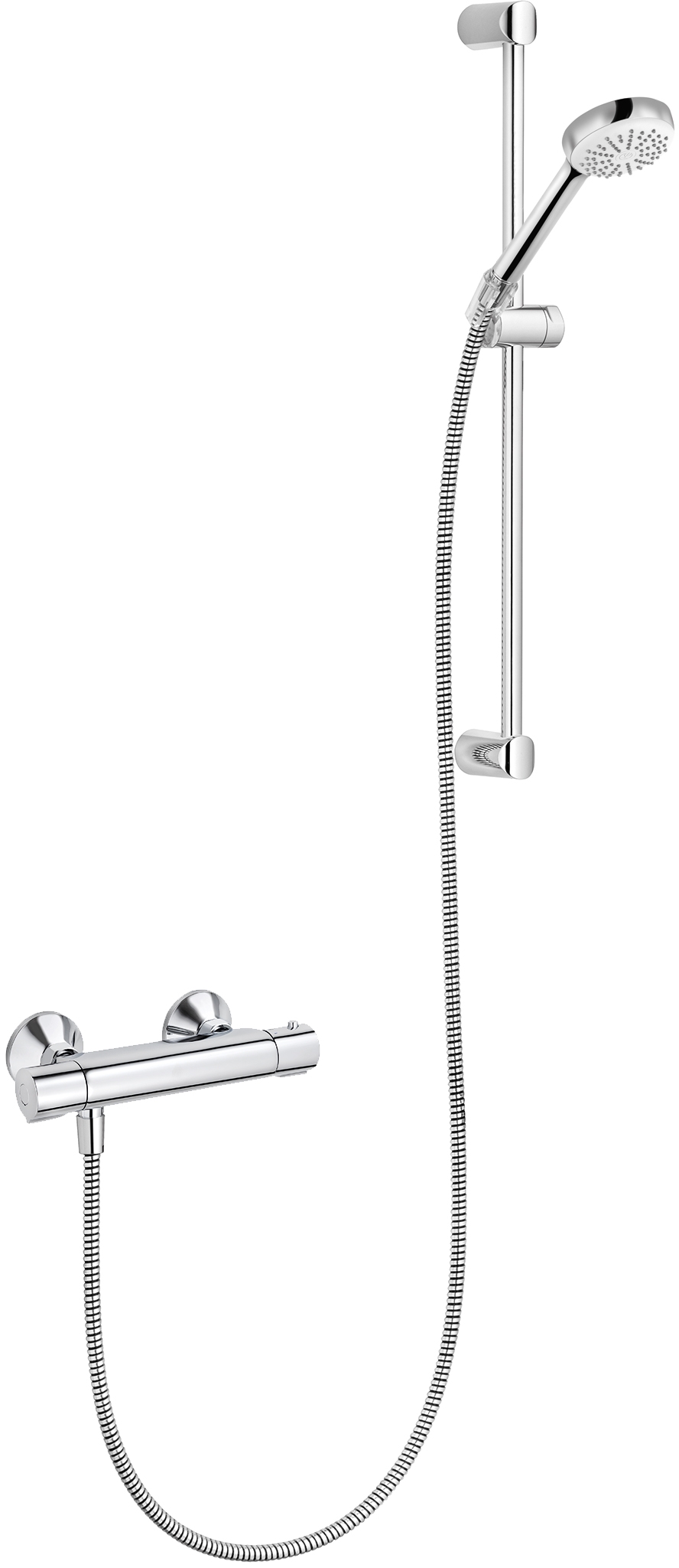 Kludi Logo Shower Duo zuhany készlet fal termosztáttal króm 6857505-00