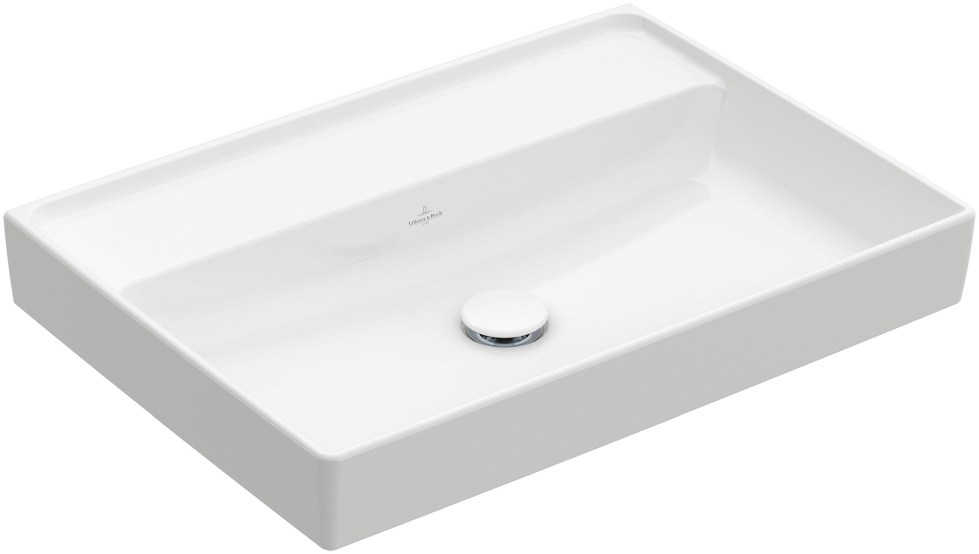 Villeroy & Boch Collaro mosdótál 65x47 cm négyszögletes klasszikus-beépíthető fehér 4A336801