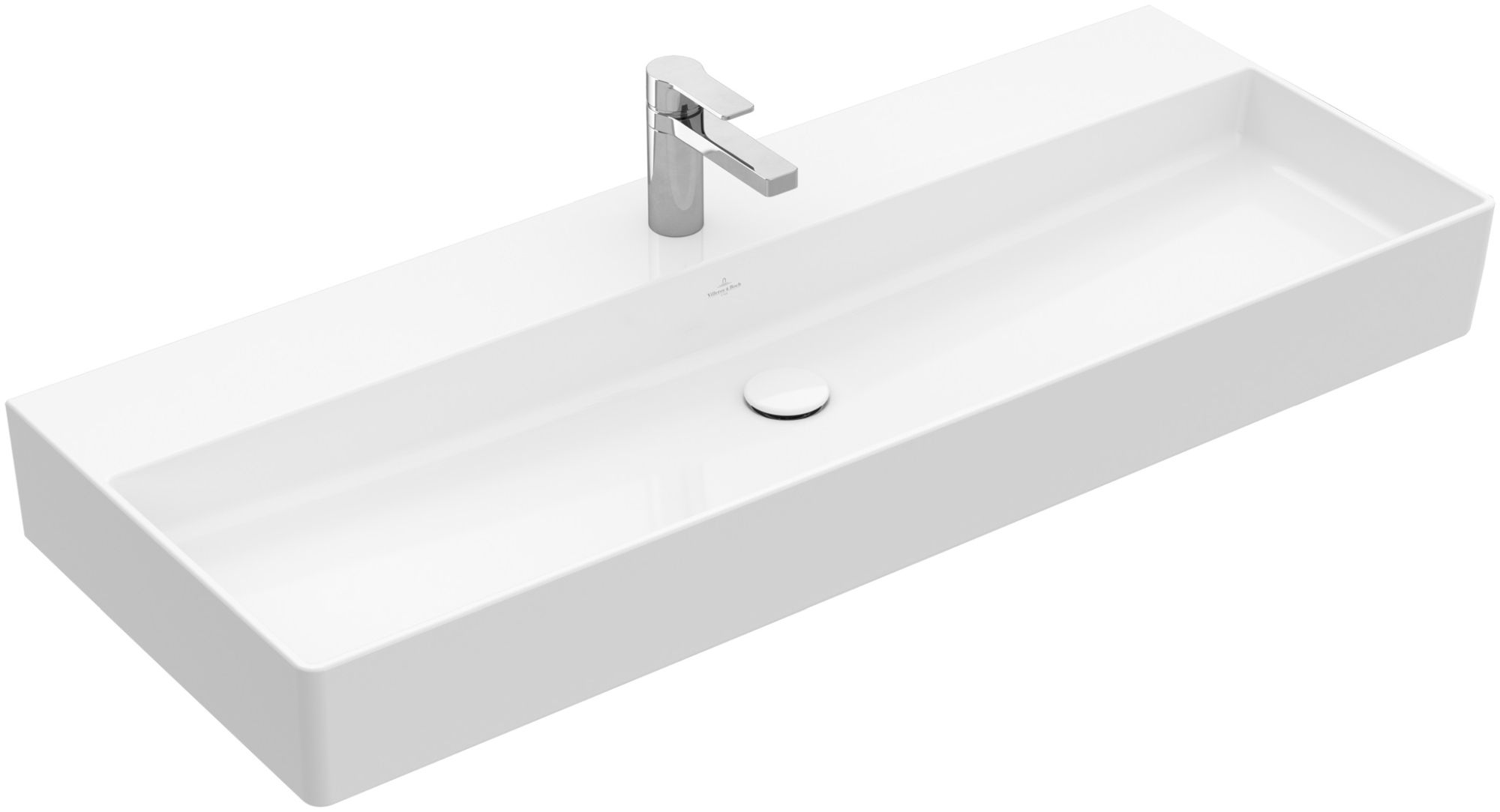 Villeroy & Boch Memento 2.0 mosdótál 120x47 cm négyszögletes klasszikus-beépíthető fehér 4A22CL01