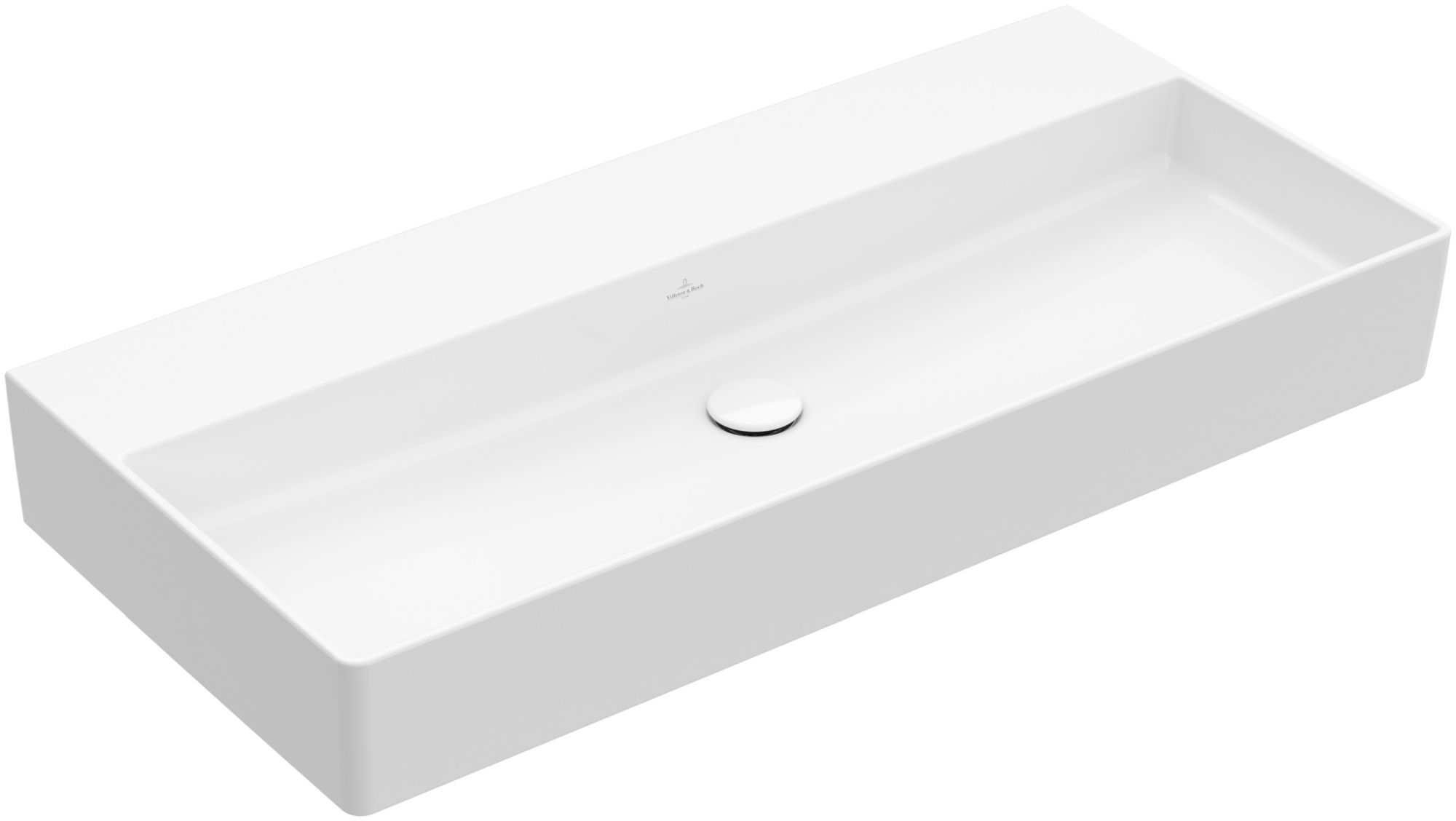 Villeroy & Boch Memento 2.0 mosdótál 100x47 cm négyszögletes klasszikus-beépíthető fehér 4A221F01