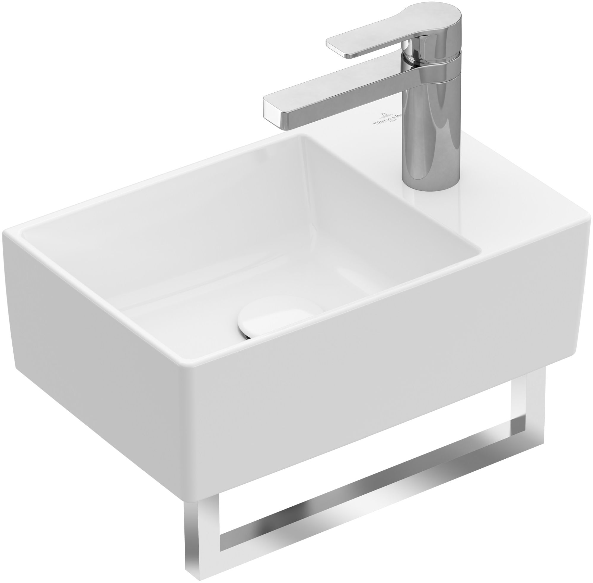 Villeroy & Boch Memento 2.0 mosdótál 40x26 cm négyszögletes klasszikus fehér 432340R1