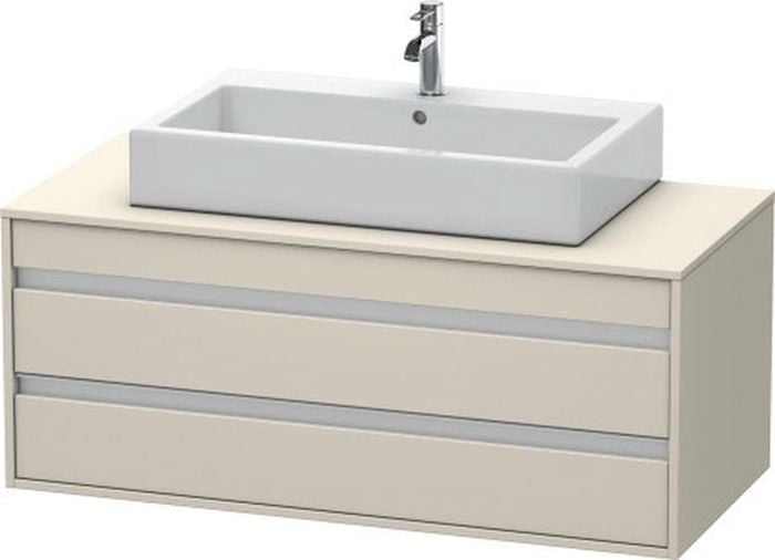 Duravit Ketho szekrény 120x55x49.6 cm mosdókagyló alá akasztható szürke-bézs KT665609191