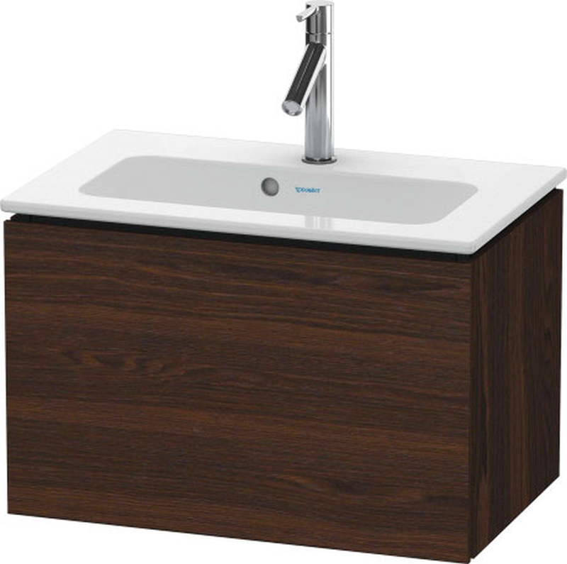 Duravit L-Cube szekrény 62x39.1x40 cm mosdókagyló alá akasztható dió LC615606969