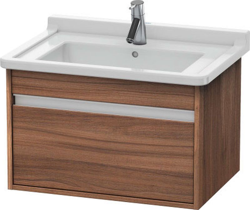 Duravit Ketho szekrény 80x46.5x41 cm Függesztett, mosdó alatti dió KT666407979