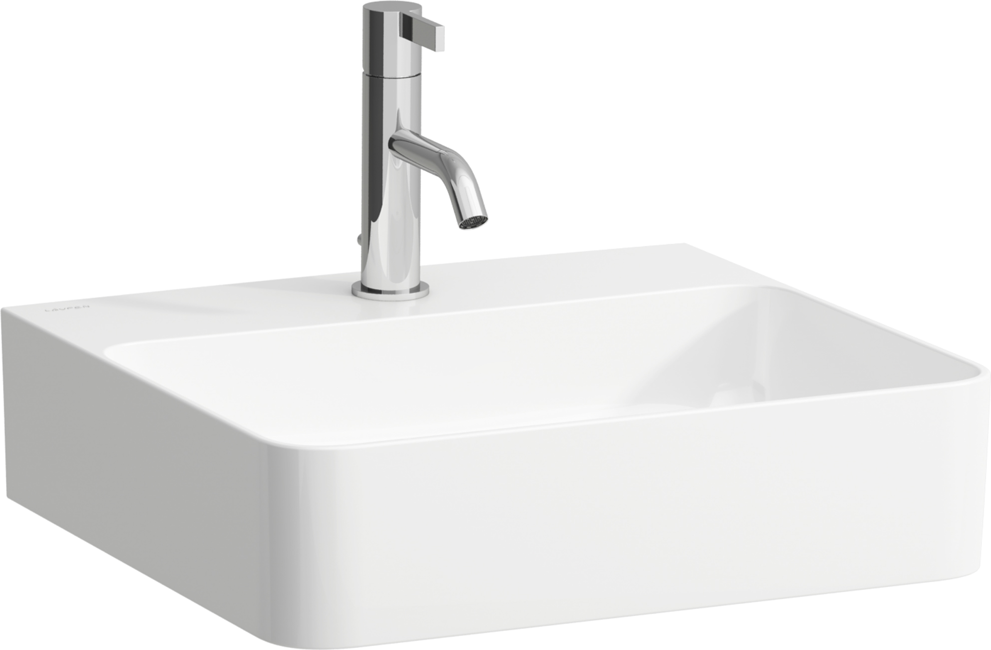 Laufen Val mosdótál 45x42 cm négyszögletes klasszikus-mosdótálak fehér fényes H8162804001041