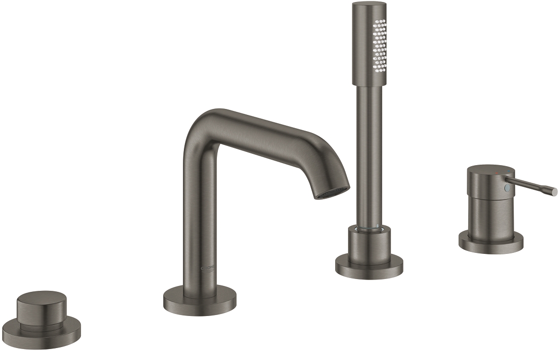 Grohe Essence kád és zuhany csaptelep fürdőkád fölé Brushed Hard Graphite 19578AL1