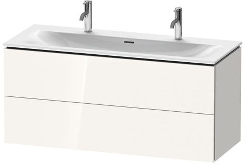 Duravit L-Cube szekrény 122x48.1x55 cm Függesztett, mosdó alatti fehér LC630902222