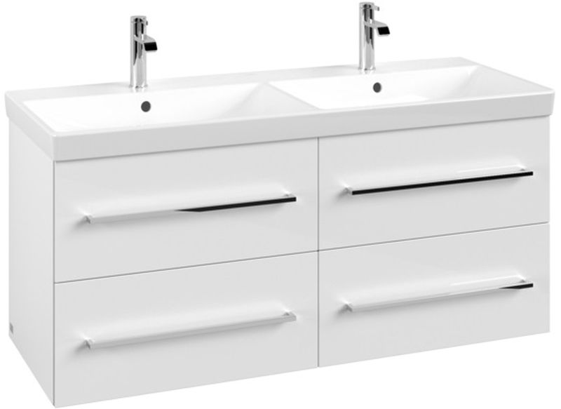 Villeroy & Boch Avento szekrény 118x45.2x51.4 cm mosdókagyló alá akasztható fehér A89300B4