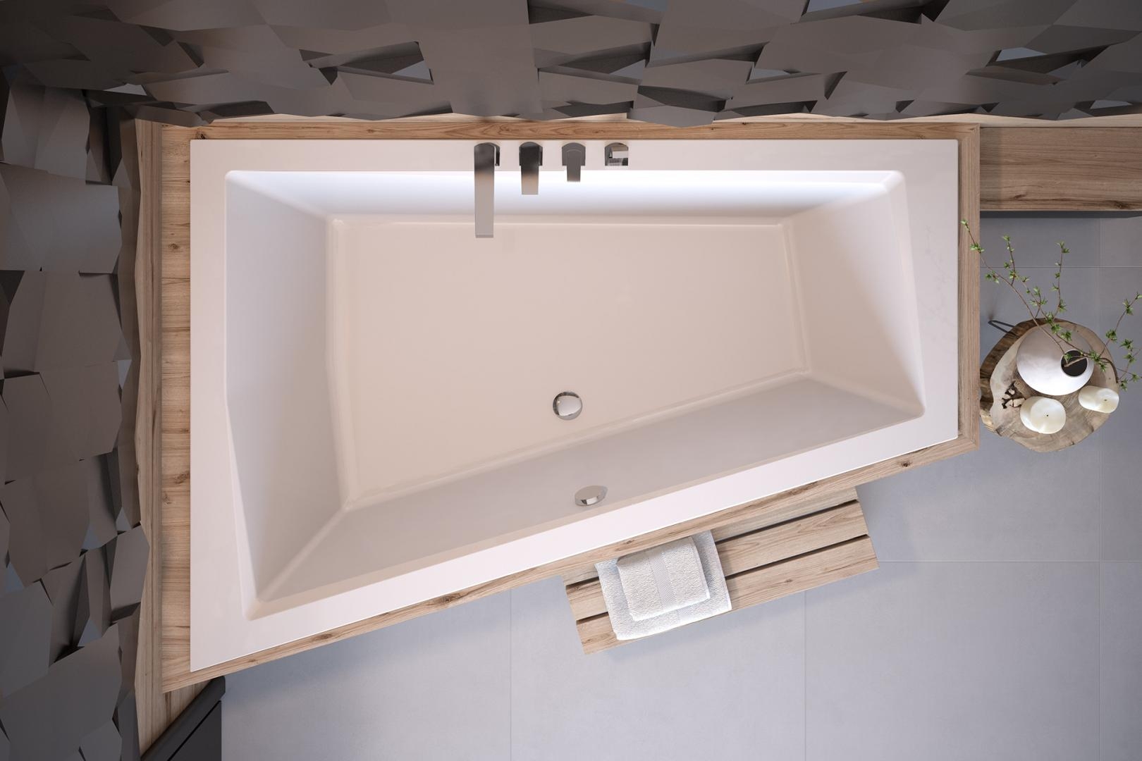 Besco Intima sarokkád 170x125 cm baloldali fehér #WAID-170-SL