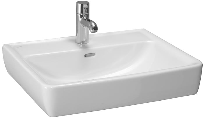 Laufen Pro A mosdótál 60x48 cm négyszögletes klasszikus-mosdótálak fehér H8179520001041