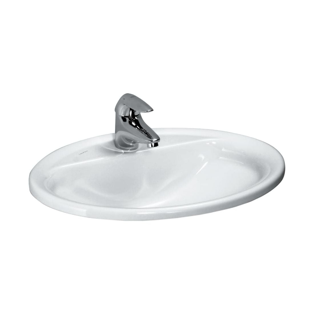 Laufen Pro B mosdótál 56x44 cm ovális süllyesztett fehér fényes H8139510001041