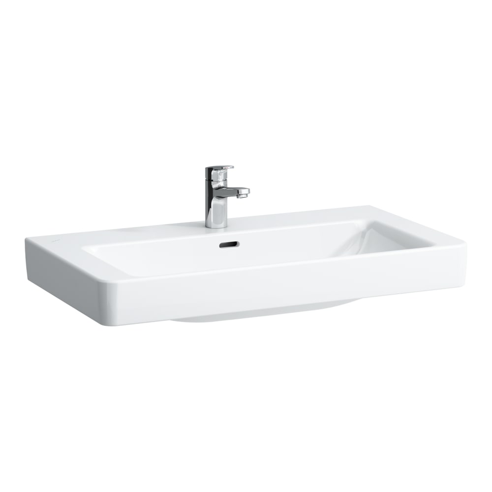 Laufen Pro S mosdótál 85x46 cm négyszögletes klasszikus-mosdótálak fehér fényes H8139650001041