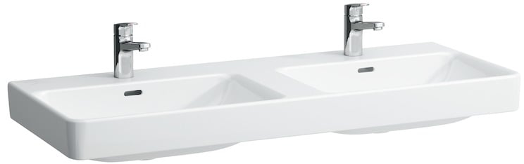 Laufen Pro S mosdótál 120x46 cm négyszögletes klasszikus-dupla fehér H8149660001041