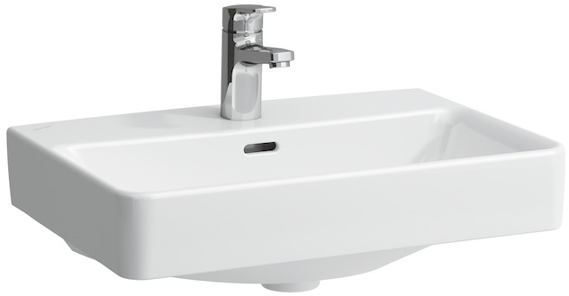 Laufen Pro S mosdótál 55x38 cm négyszögletes mosdótálak fehér H8129520001041