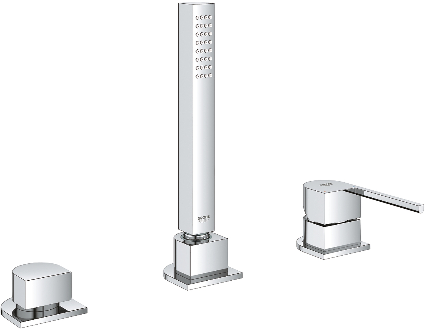 Grohe Plus kád és zuhany csaptelep fürdőkád fölé StarLight Chrome 23845003