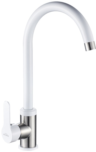 Invena Iron konyhai csaptelep álló fehér-inox BZ-53-L02