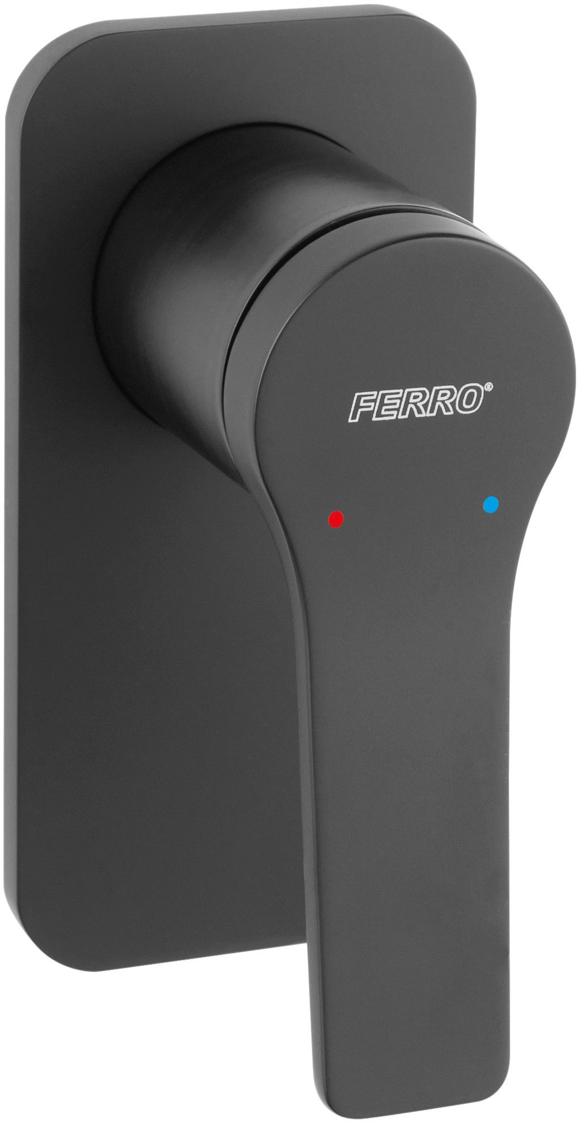 Ferro Stratos Black zuhanycsaptelep süllyesztett fekete BSC7PABL