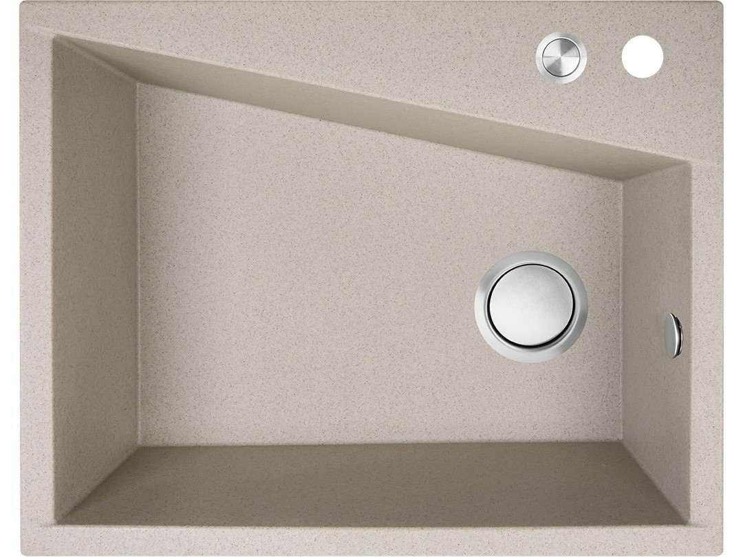 Laveo Grenada gránit mosogató 60x48 cm bézs SBG410T