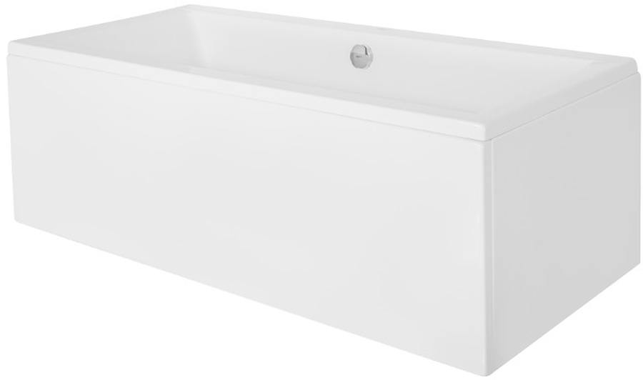 Készlet egyenes kád Besco Quadro #WAQ-175-PK, kád burkolat Besco Quadro #OAQ-175-PK