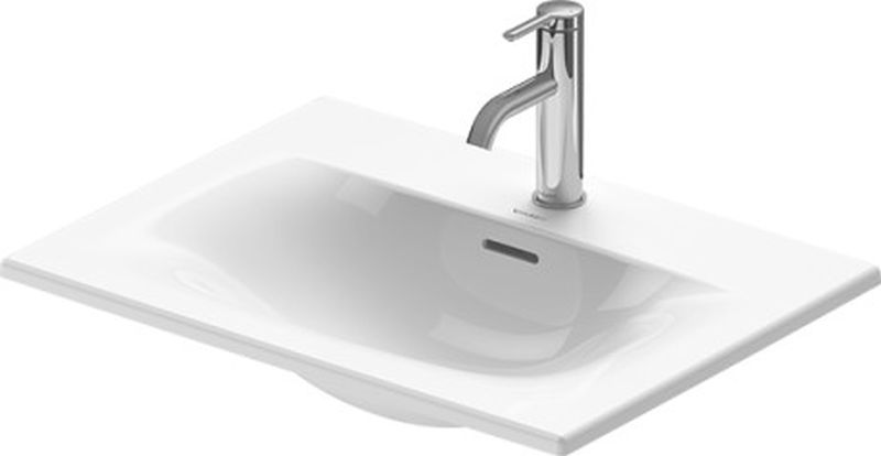 Duravit Viu mosdótál 60x45 cm négyszögletes süllyesztett fehér 03856000001