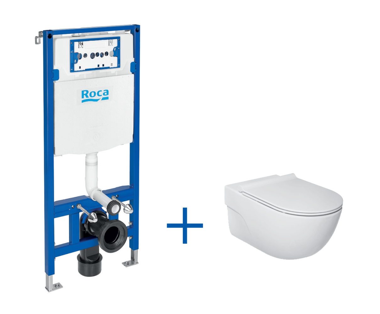 Roca Meridian wc készlet: keret + tál + A893104520