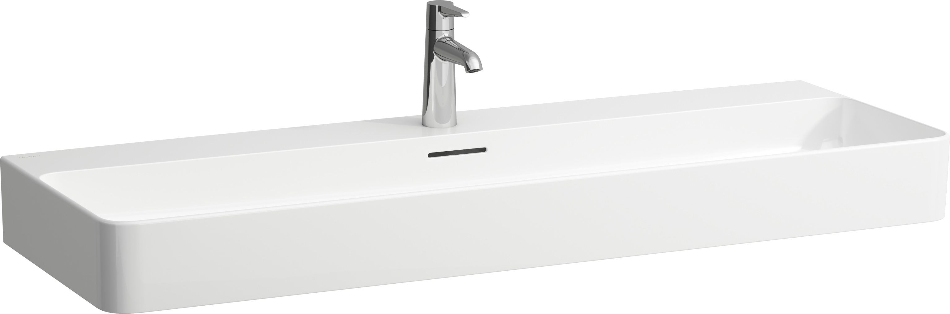Laufen Val mosdótál 120x42 cm négyszögletes klasszikus fehér fényes H8102890001041