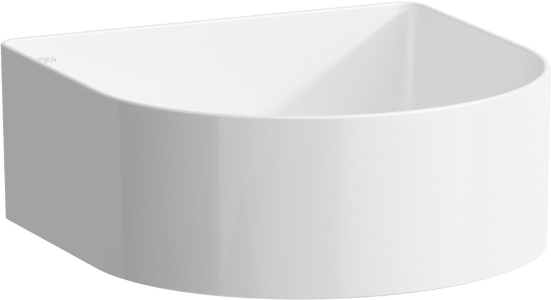 Laufen Sonar mosdótál 34x34 cm félkör alakú mosdótálak fehér H8123400001121