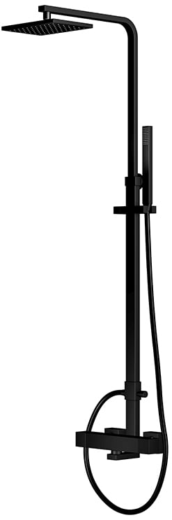 Steinberg 160 zuhany készlet fal termosztáttal trópusi zuhany opcióval fekete 1602721S